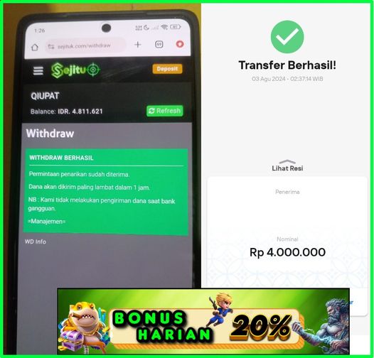 PEMENANG JACKPOT SEJITU GAME PRAGMATIC PLAY