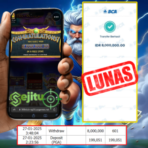 PEMENANG JACKPOT SEJITU GATES OF OLYMPUS PRAGMATIC PLAY