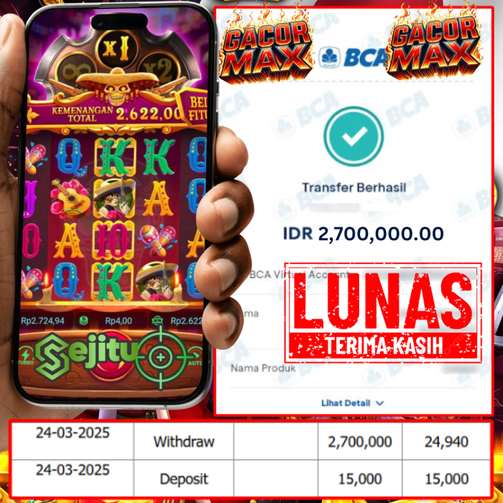 PEMENANG JACKPOT SEJITU WILD BANDITO PGSOFT
