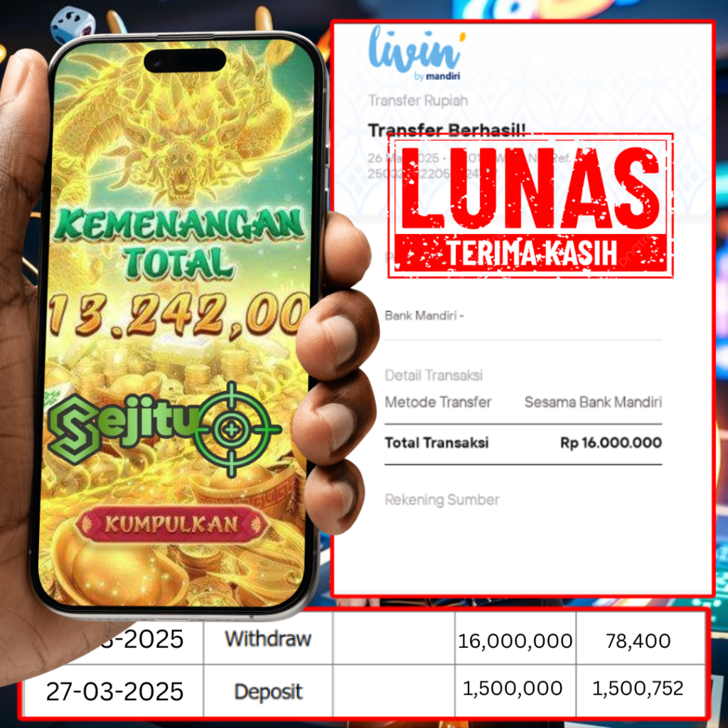 PEMENANG JACKPOT SEJITU MAHYONG WAYS 2 PG SOFT