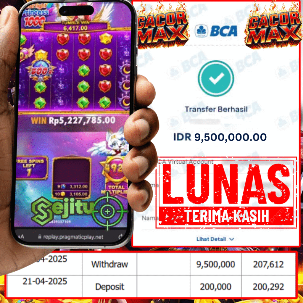 PEMENANG JACKPOT SEJITU STARLIGHT PRINCESS 1000 PRAGMATIC PLAY