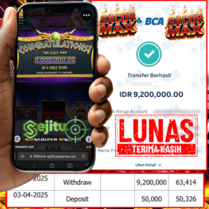 PEMENANG JACKPOT SEJITU GATES OF OLYMPUS PRAGMATIC PLAY