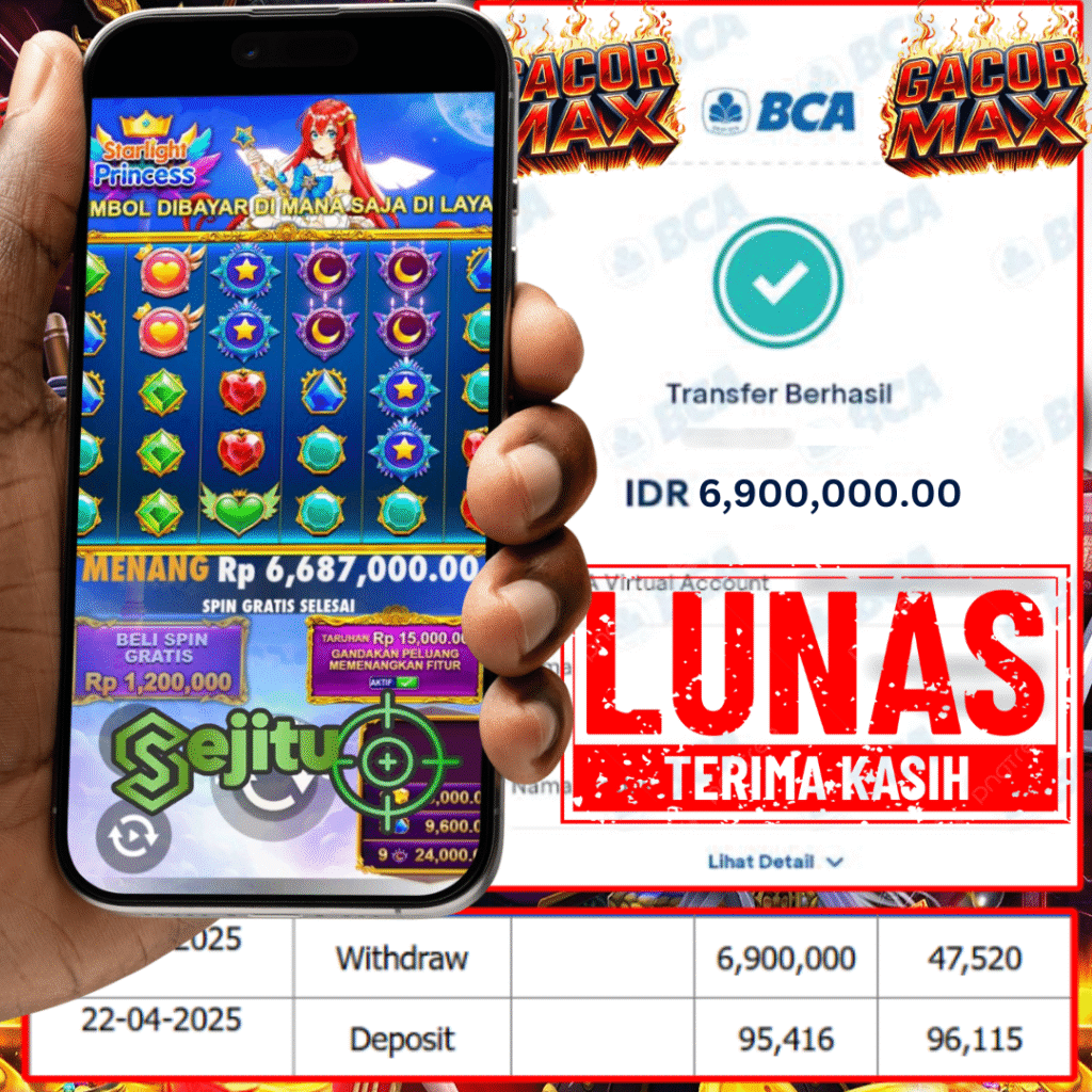 PEMENANG JACKPOT SEJITU STARLIGHT PRINCESS PRAGMATIC PLAY