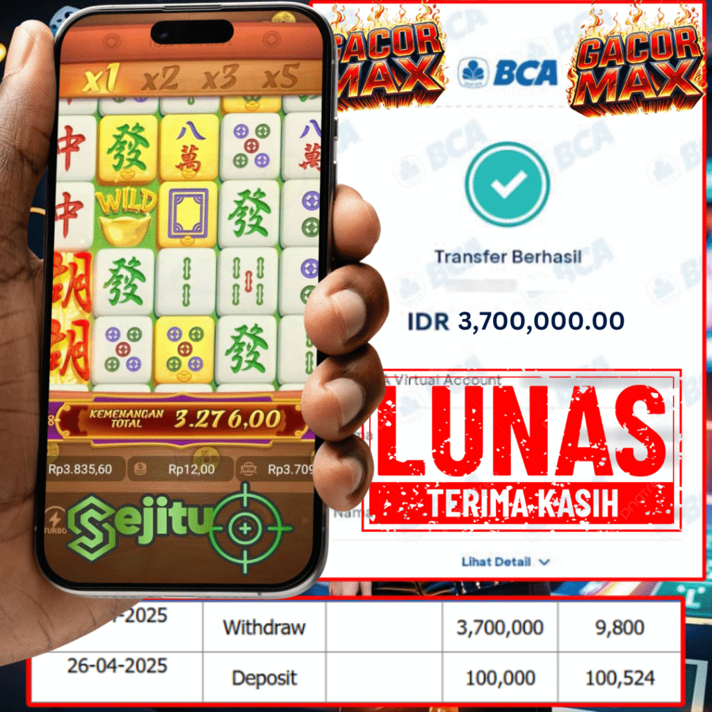 PEMENANG JACKPOT SEJITU MAHJONG WAYS PGSOFT