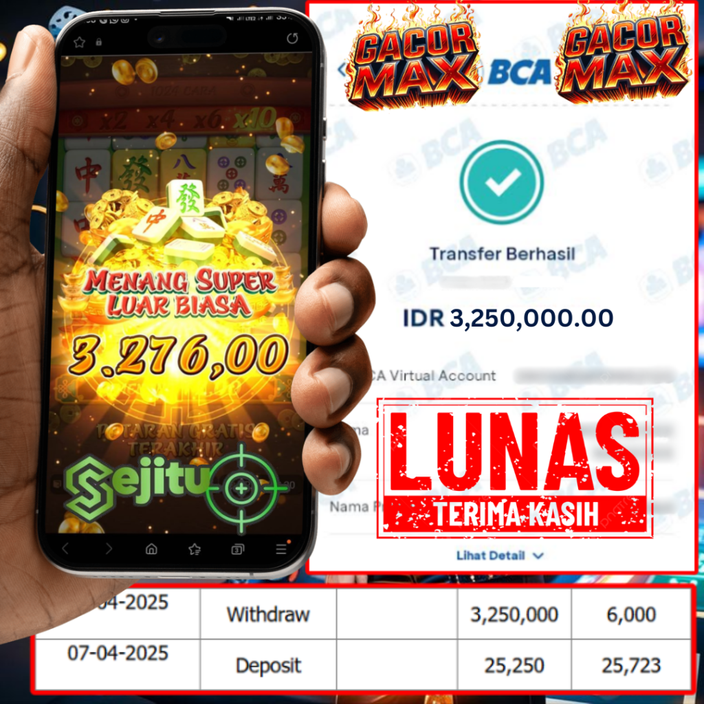 PEMENANG JACKPOT SEJITU MAHJONG WAYS PGSOFT
