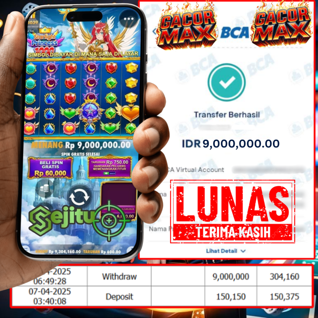 PEMENANG JACKPOT SEJITU STARLIGHT PRINCESS 1000 PRAGMATIC PLAY