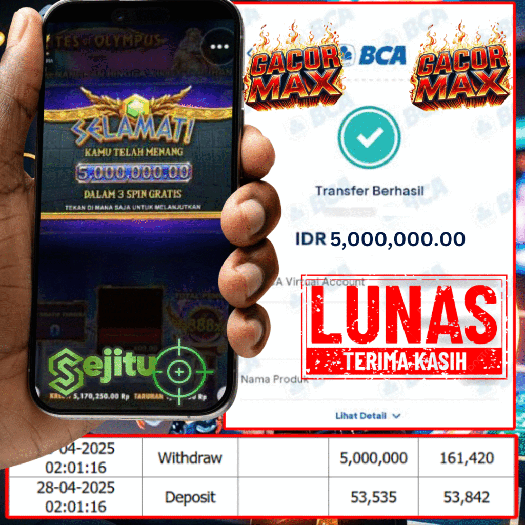 PEMENANG JACKPOT SEJITU GATES OF OLYMPUS PRAGMATIC PLAY