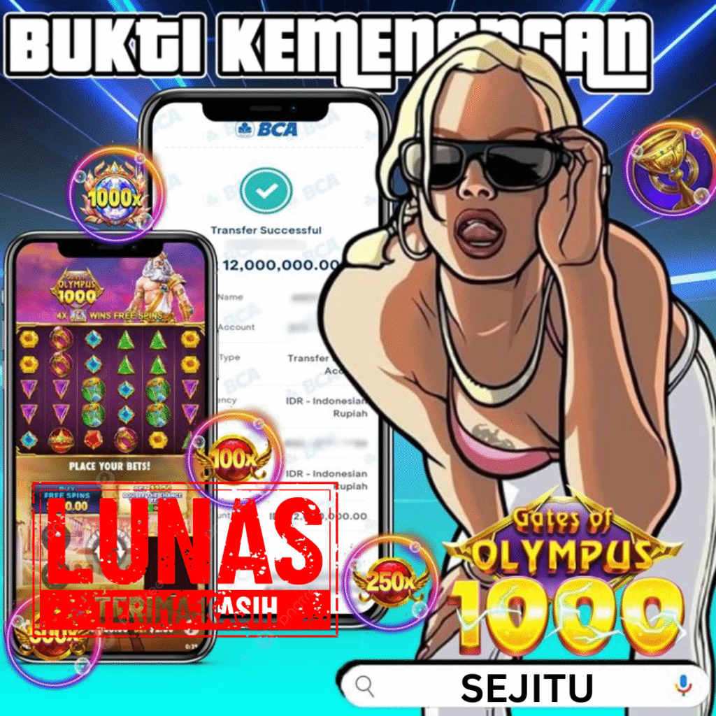 PEMENANG JACKPOT SEJITU GATES OF OLYMPUS 1000 PRAGMATIC PLAY