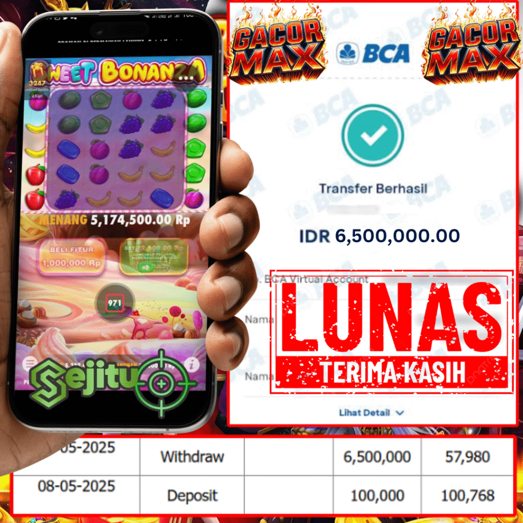 PEMENANG JACKPOT SEJITU SWEET BONANZA PRAGMATIC PLAY