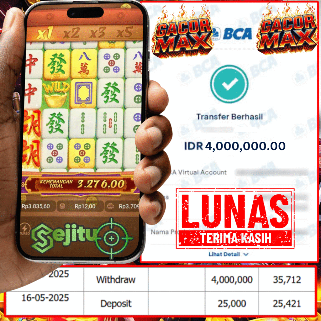 PEMENANG JACKPOT SEJITU MAHJONG WAYS PGSOFT