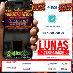 PEMENANG JACKPOT SEJITU GATES OF GATOTKACA PRAGMATIC PLAY