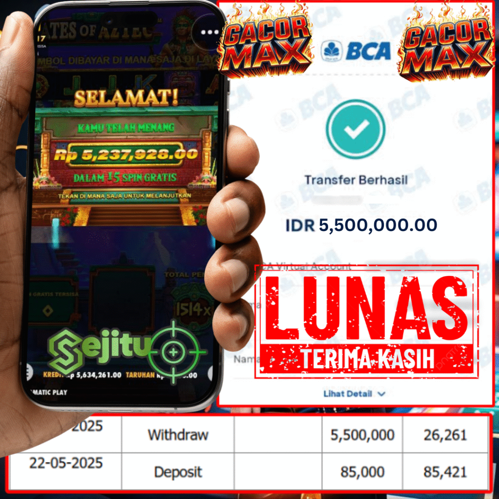 PEMENANG JACKPOT SEJITU GATES OF AZTEC PRAGMATIC PLAY