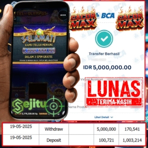 PEMENANG JACKPOT SEJITU GATES OF OLYMPUS PRAGMATIC PLAY