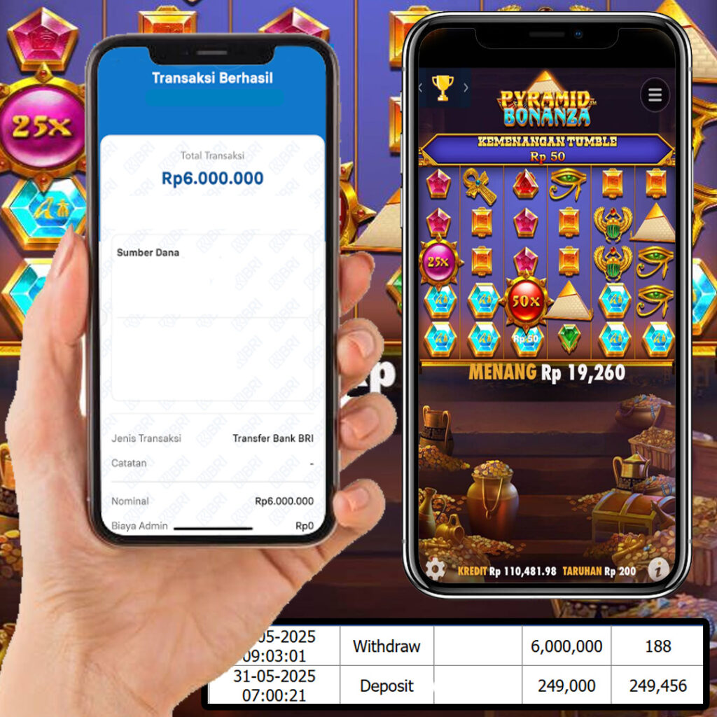 SELAMAT KEPADA MEMBER SEJITU JACKPOT PYRAMID BONANZA PRAGMATIC PLAY