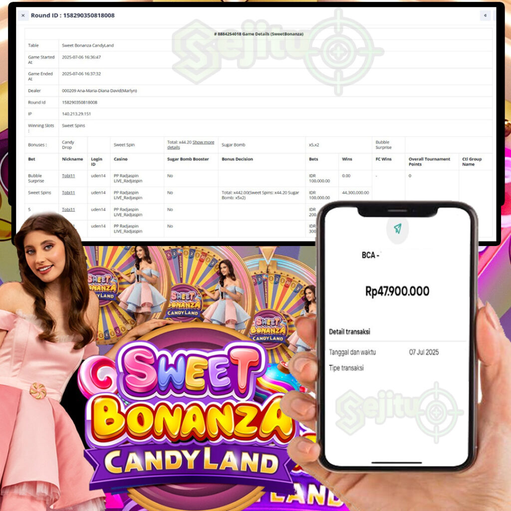 JACKPOT GAMES LIVE CASINO SWEET BONANZA CANDY PRAGMATIC LIVE