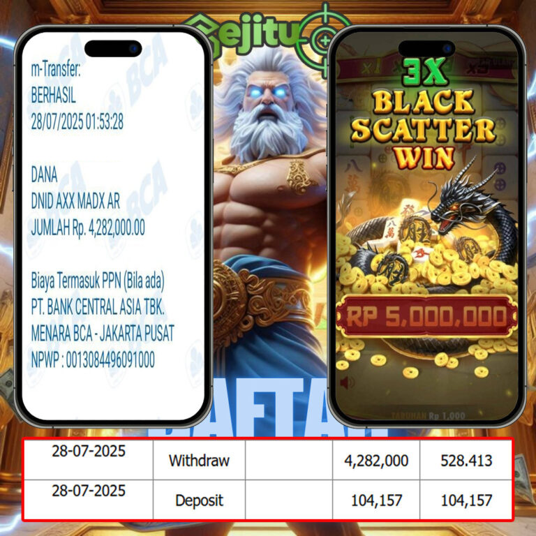 SELAMAT KEPADA MEMBER SEJITU JACKPOT GAMES MAHJONG WINS 3 BLACK SCATTER PRAGMATIC PLAY