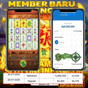 SELAMAT KEPADA MEMBER SEJITU JACKPOT GAMES MAHYONG WAYS 2 PG SOFT