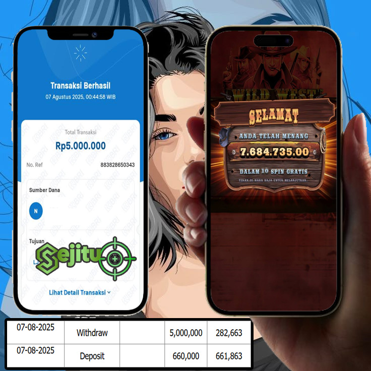 SELAMAT KEPADA MEMBER SEJITU JACKPOT GAMES WILD WEST GOLD PRAGAMATIC PLAY