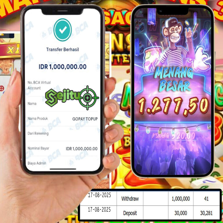 SELAMAT KEPADA MEMBER SEJITU JACKPOT GAMES WILD APE PG SOFT