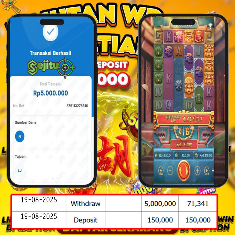 SELAMAT KEPADA MEMBER SEJITU JACKPOT GAMES TREASURES OF AZTEC PG SOFT