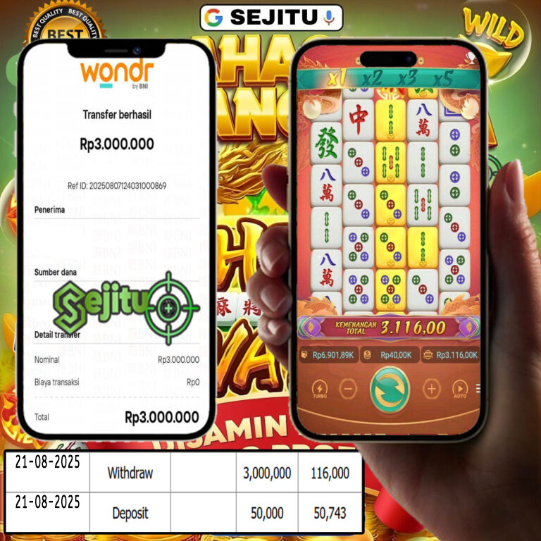 SELAMAT KEPADA MEMBER SEJITU JACKPOT GAMES MAHYONG WAYS 2 PG SOFT