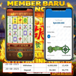 SELAMAT KEPADA MEMBER SEJITU JACKPOT GAMES MAHYONG WAYS 2 PG SOFT