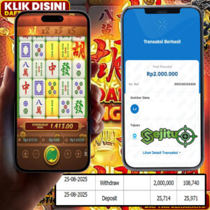 SELAMAT KEPADA MEMBER SEJITU JACKPOT GAMES MAHYONG WAYS PG SOFT