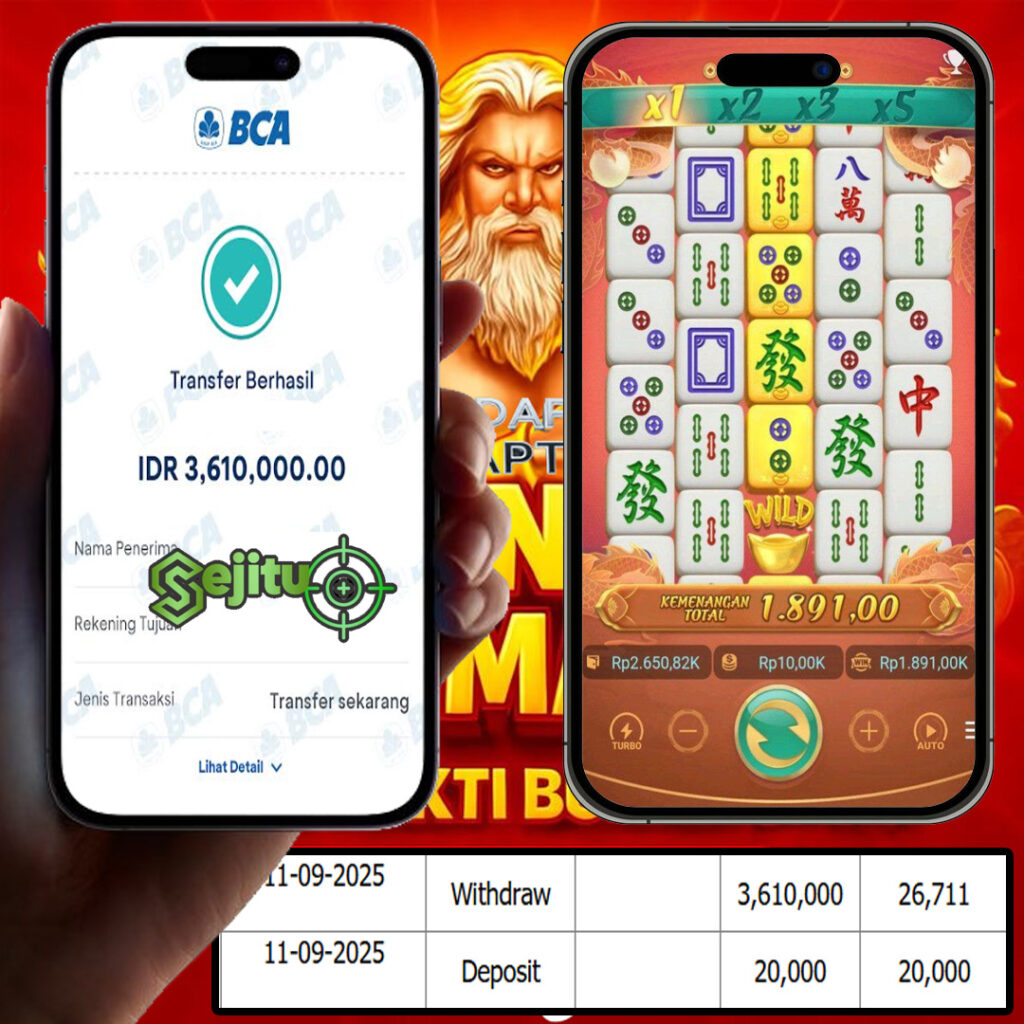 SELAMAT KEPADA MEMBER SEJITU JACKPOT GAMES MAHYONG WAYS 2 PG SOFT