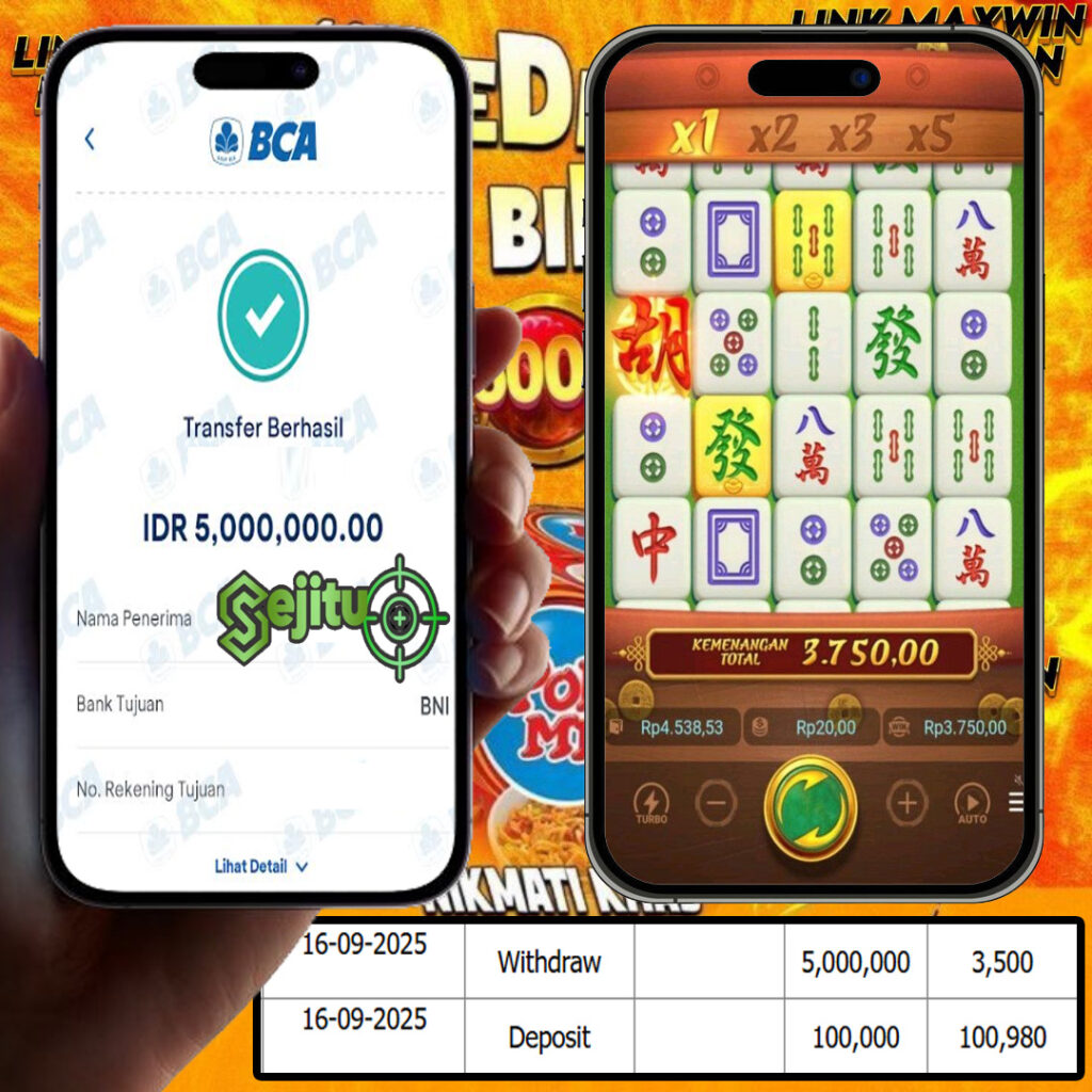 SELAMAT KEPADA MEMBER SEJITU JACKPOT GAMES MAHYONG WAYS PG SOFT