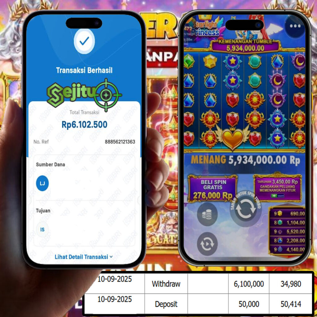 SELAMAT KEPADA MEMBER SEJITU JACKPOT GAMES STARLIGHT PRINCES PRAGMATIC PLAY