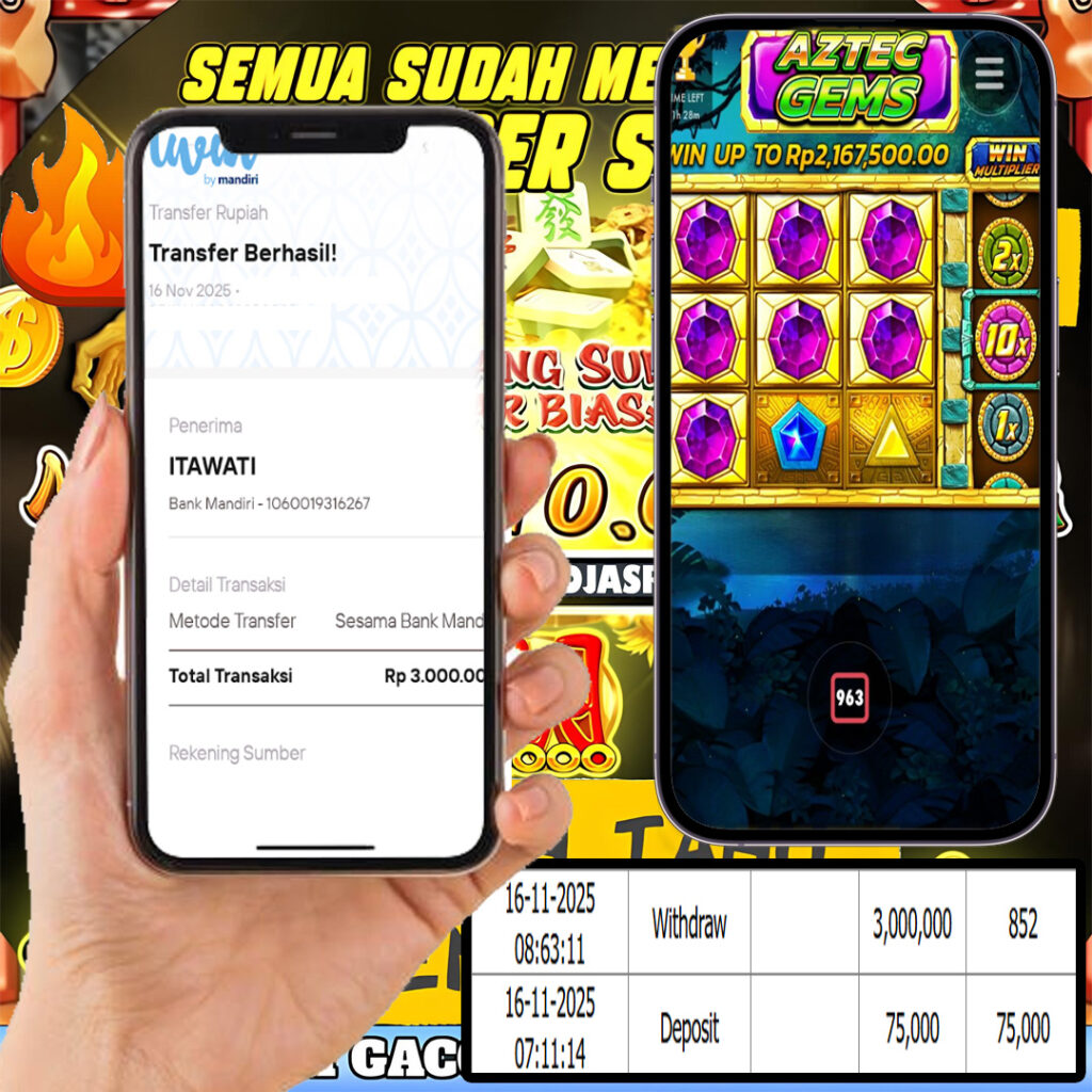SEJITU JACKPOT GAMES AZTEC GEMS PRAGMATIC PLAY