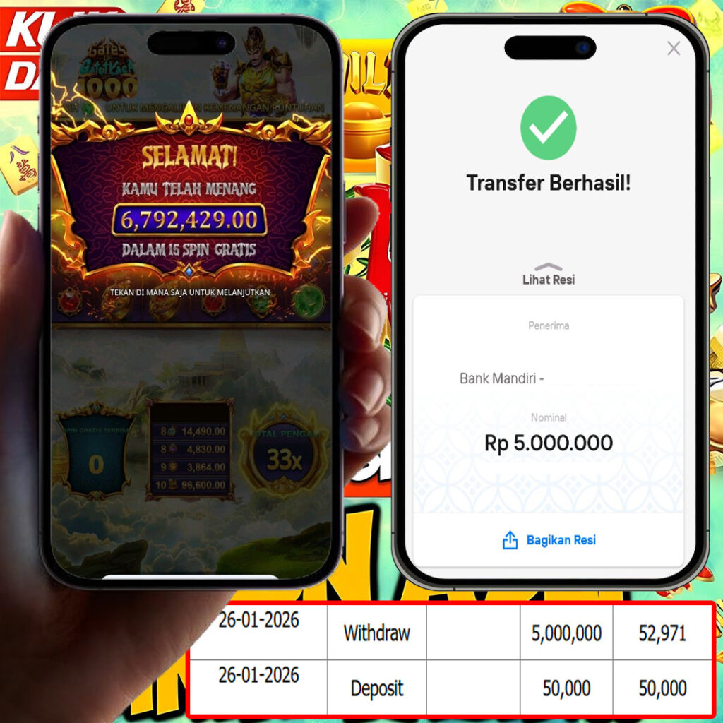 SELAMAT KEPADA MEMBER SEJITU JACKPOT GAMES GATES OF GATOTKACA 1000 PRAGMATIC PLAY