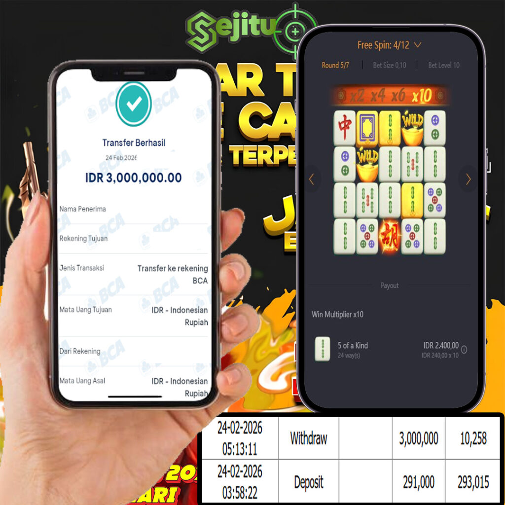 SEJITU JACKPOT GAMES MAHYONG WAYS PG SOFT