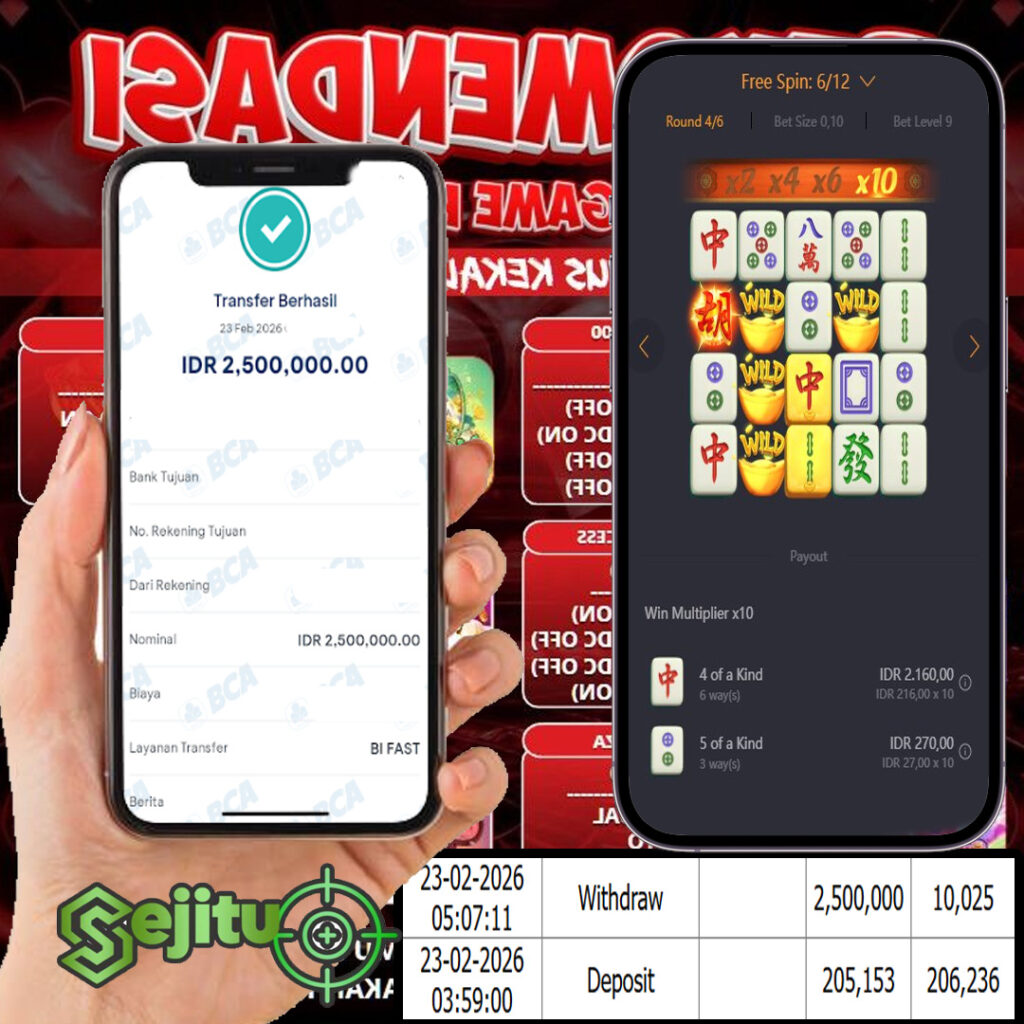 SEJITU JACKPOT GAMES MAHYONG WAYS PG SOFT