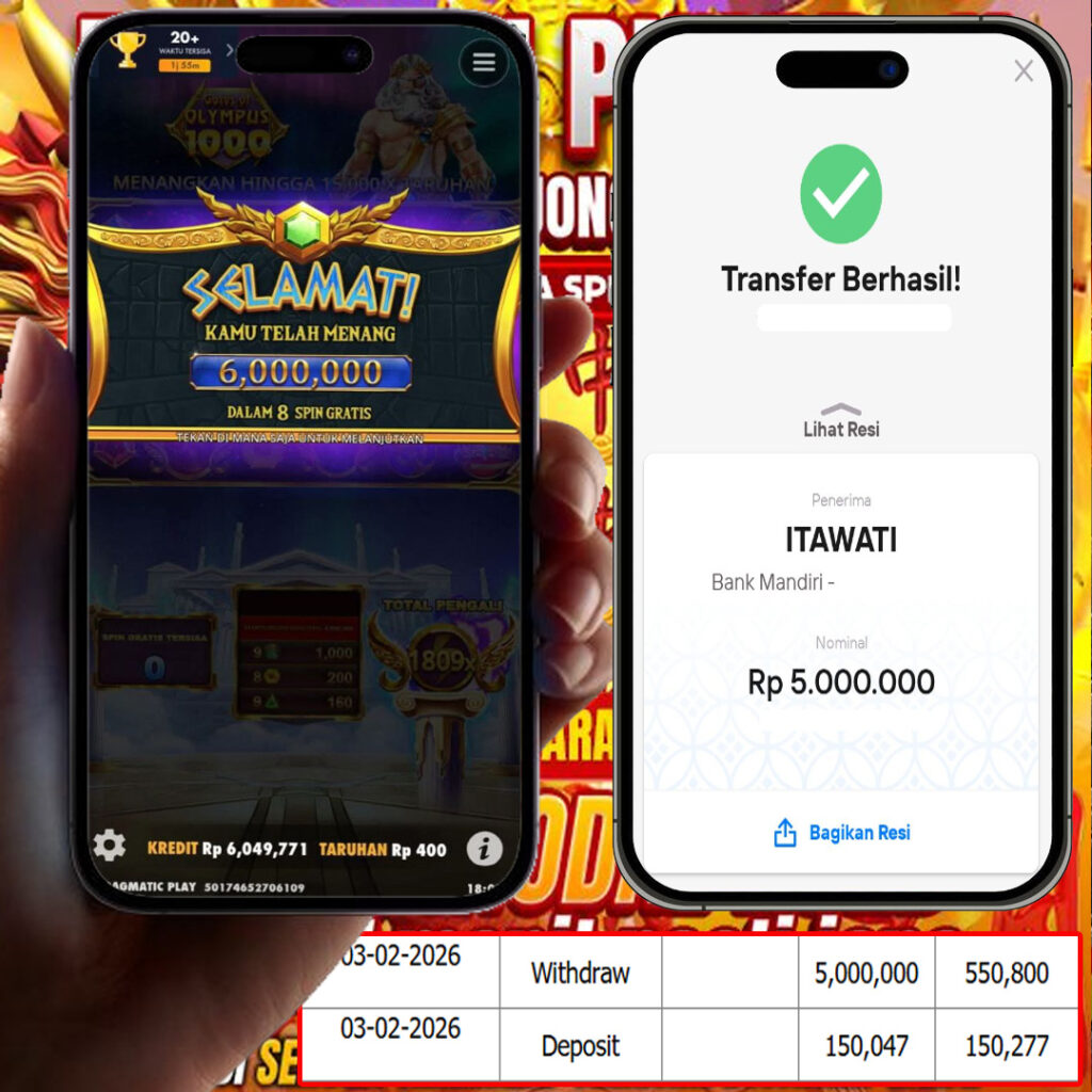 SELAMAT KEPADA MEMBER SEJITU JACKPOT GAMES GATES OF OLYMPUS 1000 PRAGMATIC PLAY