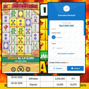 SELAMAT KEPADA MEMBER SEJITU JACKPOT GAMES MAHYONG WINS 3 BLACK SCATTER PRAGMATIC PLAY