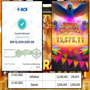 SELAMAT KEPADA MEMBER SEJITU JACKPOT GAMES WINGS OF IGUAZU PG SOFT