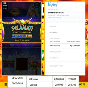 SELAMAT KEPADA MEMBER SEJITU JACKPOT GAMES GATES OF OLYMPUS 1000 PRAGMATIC PLAY