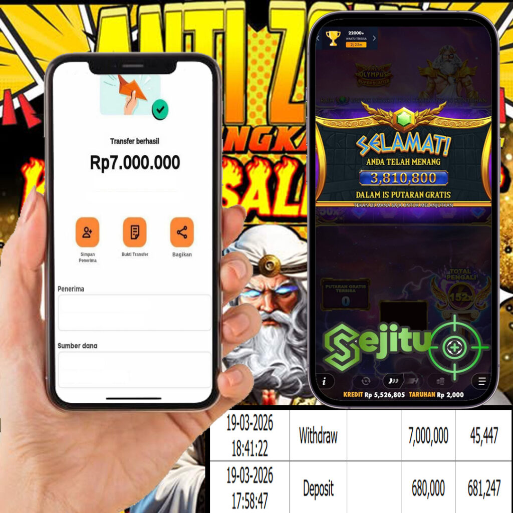 SELAMAT KEPADA MEMBER SEJITU JACKPOT GAMES GATES OF OLYMPUS PRAGMATIC PLAY
