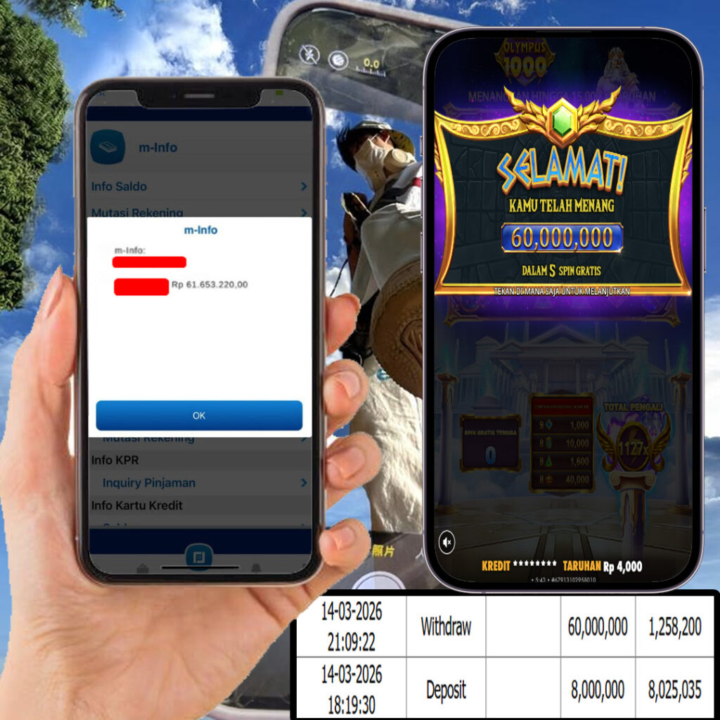 SELAMAT KEPADA MEMBER SEJITU JACKPOT GAMES GATES OF OLYMPUS PRAGMATIC PLAY