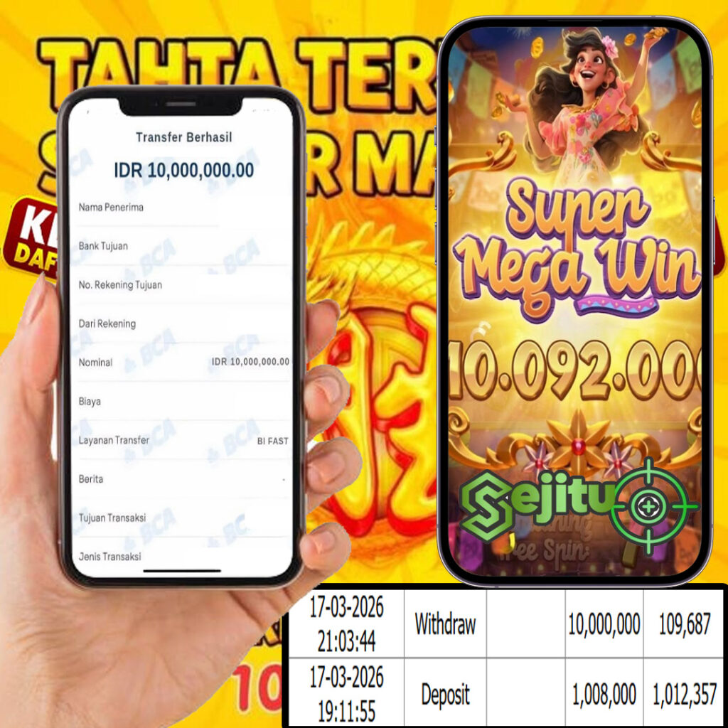 SELAMAT KEPADA MEMBER SEJITU JACKPOT GAMES PINANTA WINS PG SOFT