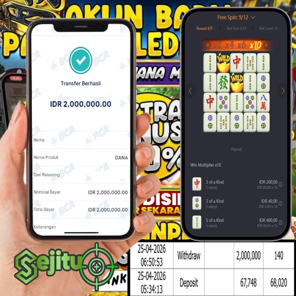 SEJITU JACKPOT GAMES MAHJONG WAYS 2 PG SOFT