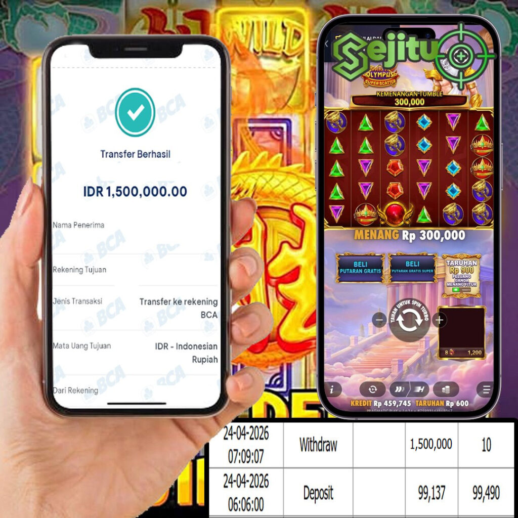 SEJITU JACKPOT GAMES GATES OF OLYMPUS PRAGMATIC PLAY